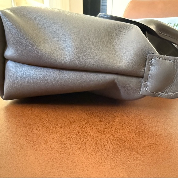 Longchamp Le Pliagr Xtra  Gray Leather Mini Crossbody Pouch - Picture 6 of 9